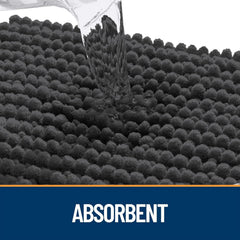 Alfombra OLANLY de entrada con chenille denso, tacto suave para patas