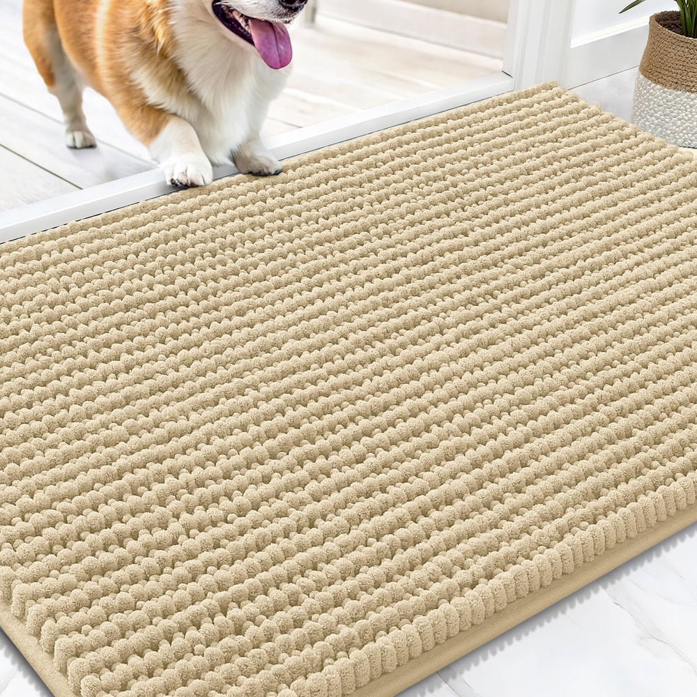 OLANLY alfombra de entrada para perros, patas mojadas: absorbe humedad y mantiene el suelo seco.
