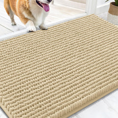 OLANLY alfombra de entrada para perros, patas mojadas: absorbe humedad y mantiene el suelo seco.