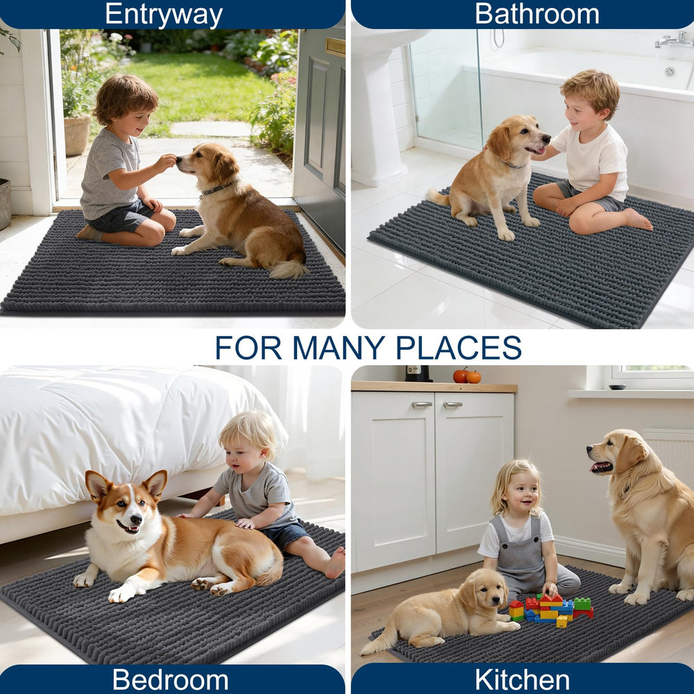 Alfombra OLANLY tamaño 40x32 cm para entradas de perros
