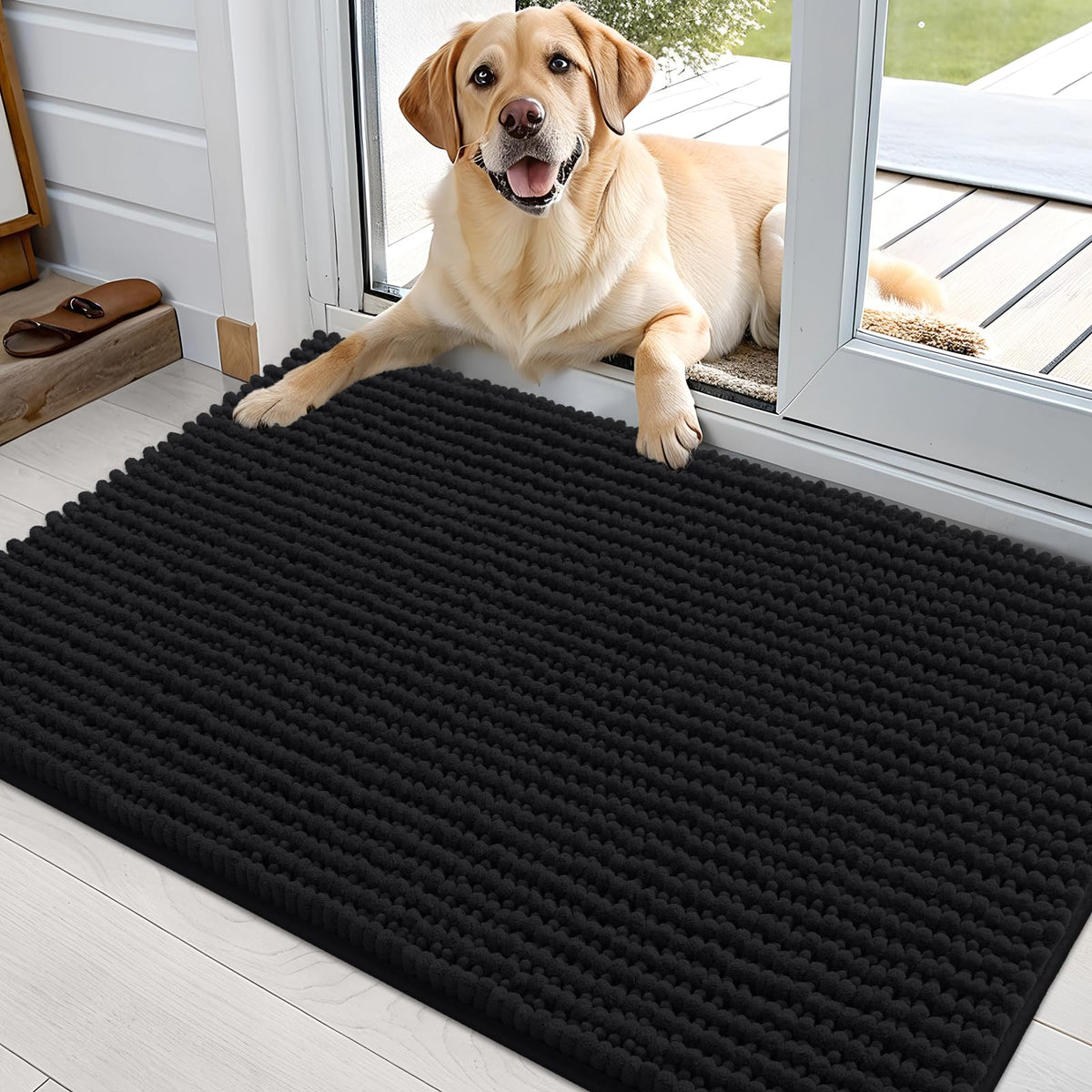 OLANLY alfombra de entrada para perros, vista general: protege suelos de barro y humedad