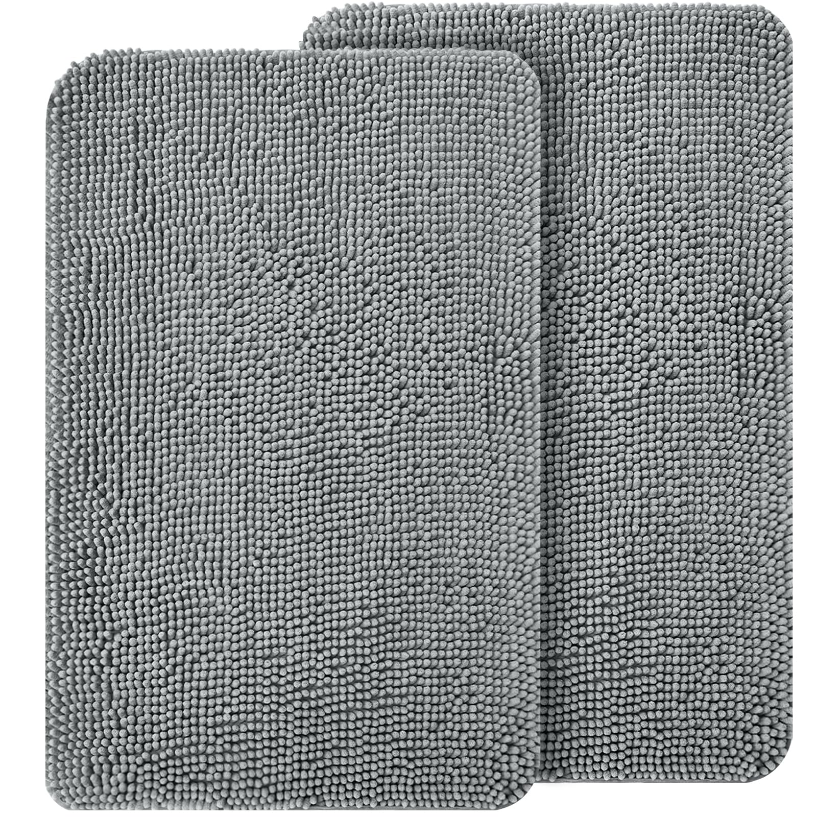OLANLY tapete puerta perros chenilla 47x24, suave y absorbe humedad para entradas limpias.