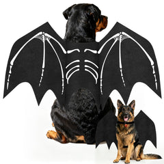 OLANRUN alas murcielago para perro talla XL, enfoque en el dorso, ideal para Halloween.