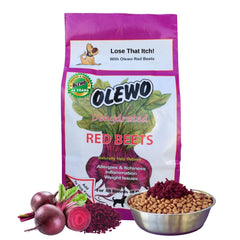 Envase de Olewo Remolacha Roja para perros, almacenamiento cómodo