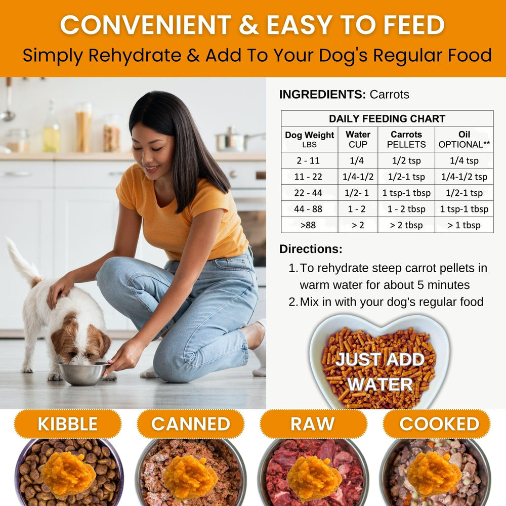Olewo Zanahorias Originales para Perros: ingrediente único, natural y fácil de usar