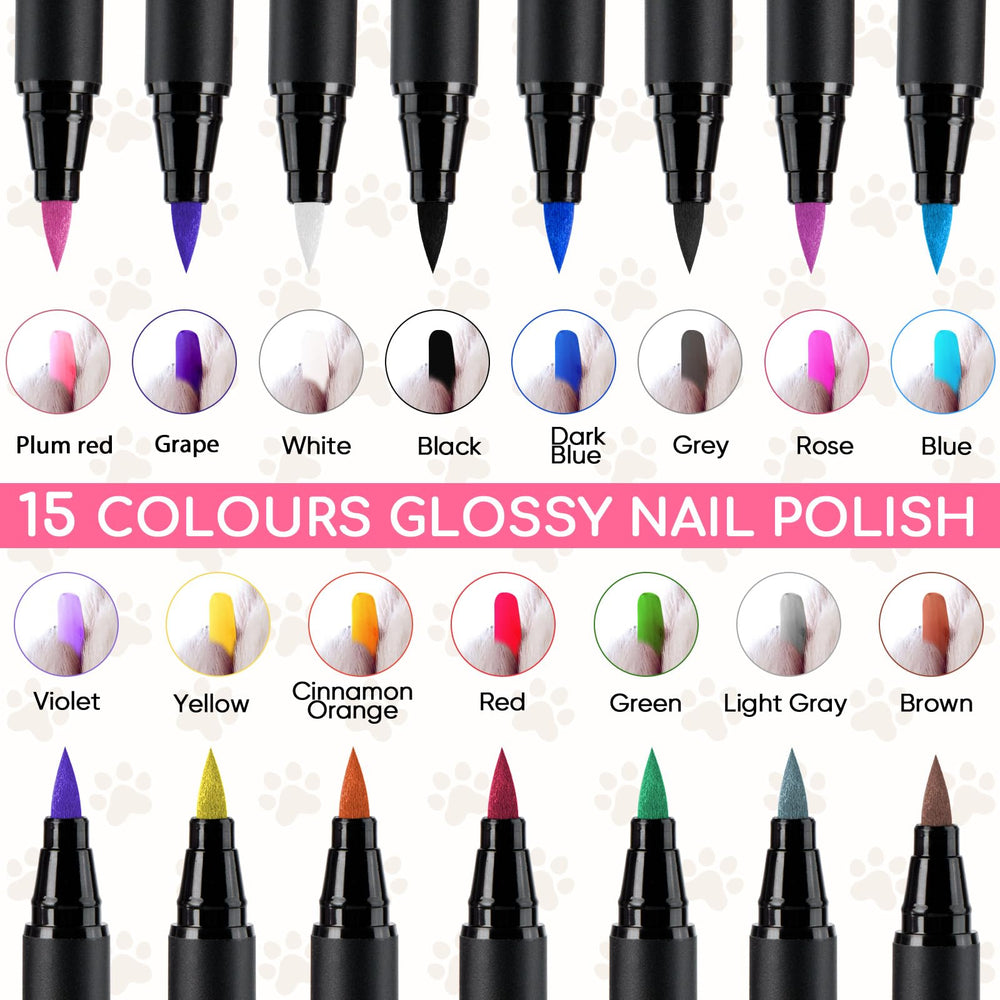 OLINGYOU esmalte para uñas de perro sin olor, seguro y cómodo