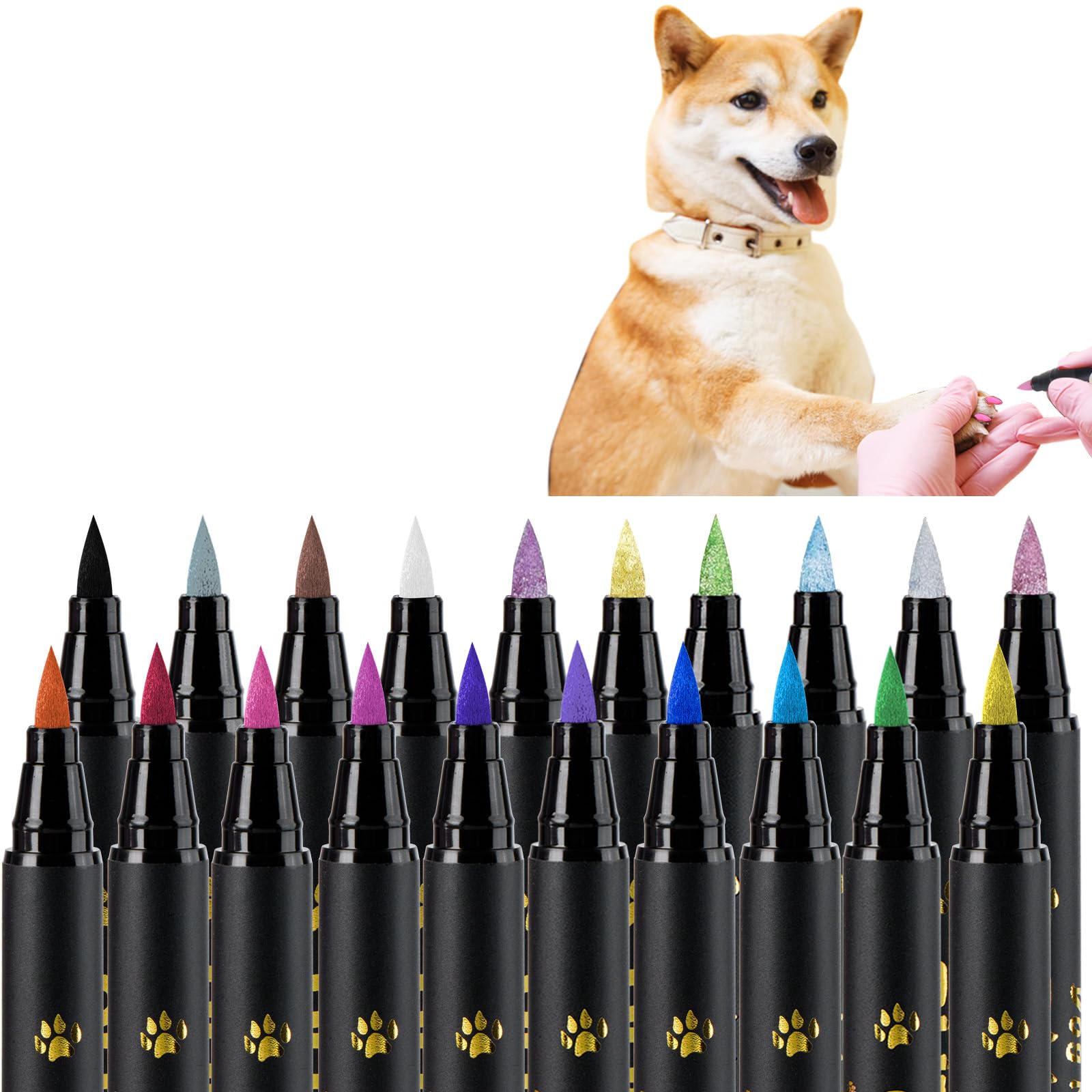 OLINGYOU: bolígrafo esmalte para uñas de perro, secado rápido y juego inmediato.