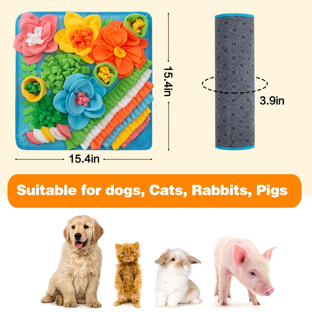Oliumt Snuffle Mat resistente en azul, diseño duradero para uso prolongado