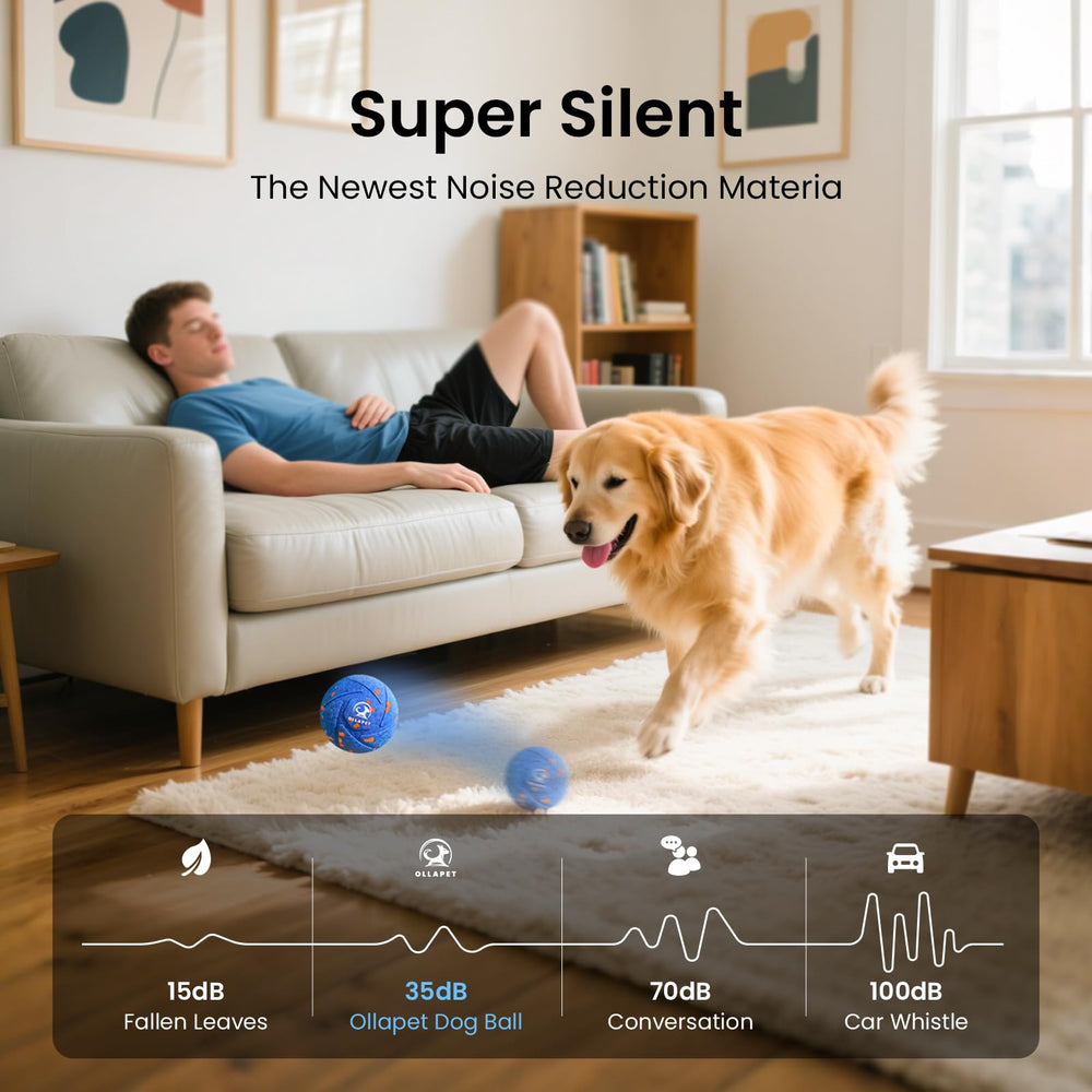 Ollapet bola con modos Regular, Bounce y Gentle para adaptar el juego.