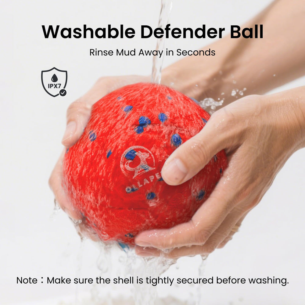 Ollapet bola roja, interacción entre perro y dueño con supervisión.