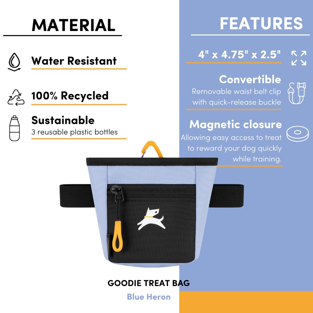 OllyDog bolsa de premios: limpieza simple a mano para uso diario tras paseos.