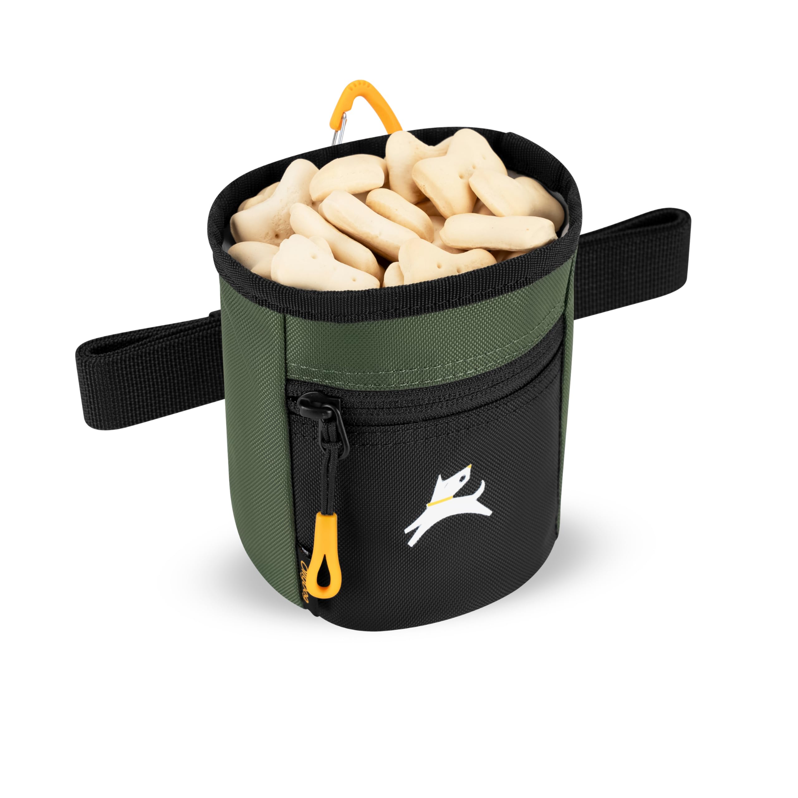 OllyDog bolsa de tela vegana reciclada, duradera para uso diario.