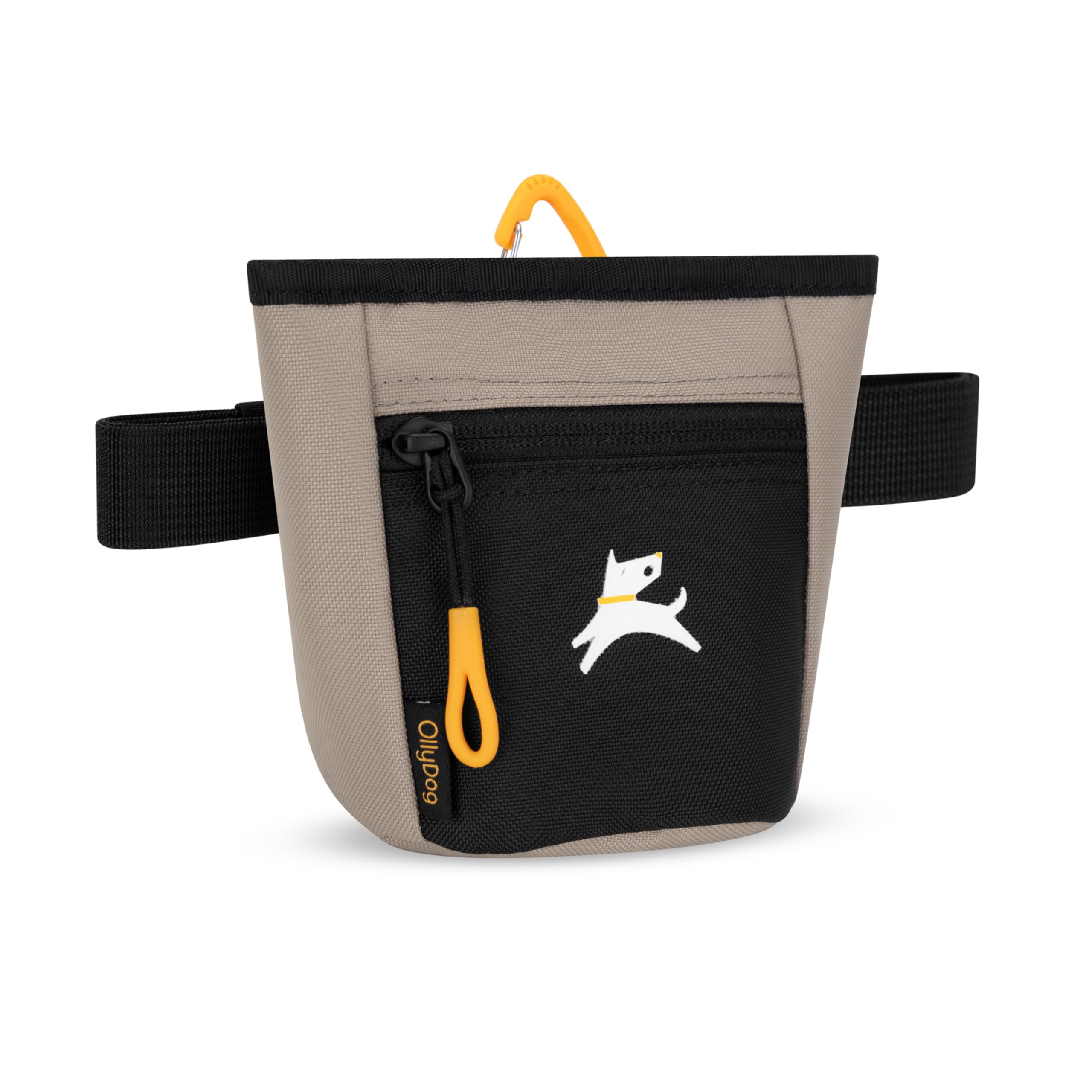OllyDog Goodie bolsa de premios cierre magnético para acceso rápido.