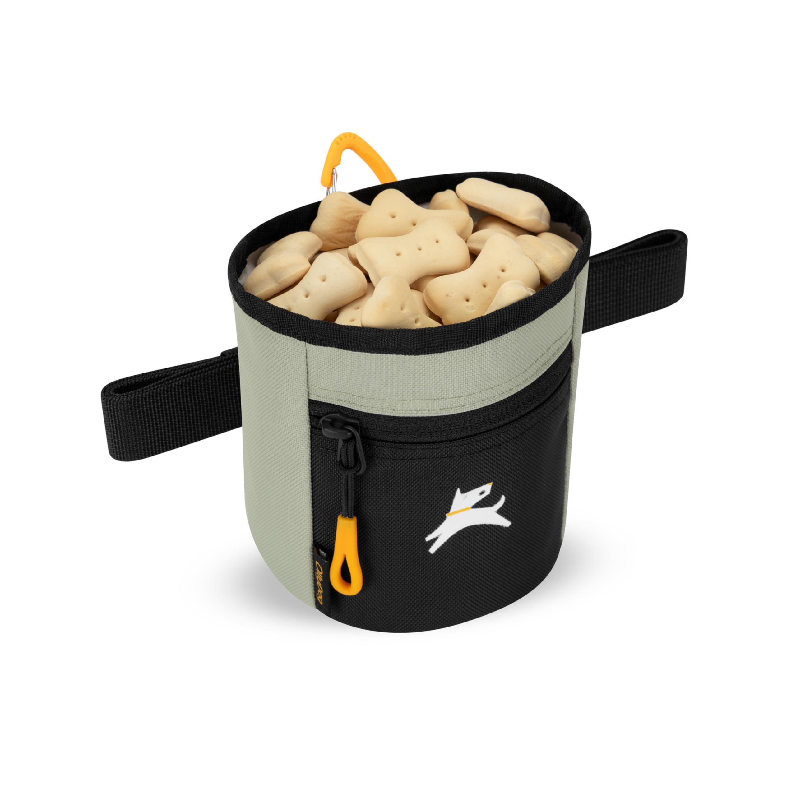 OllyDog Goodie Treat Bag con clip para cinturón para entrenamiento al aire libre.