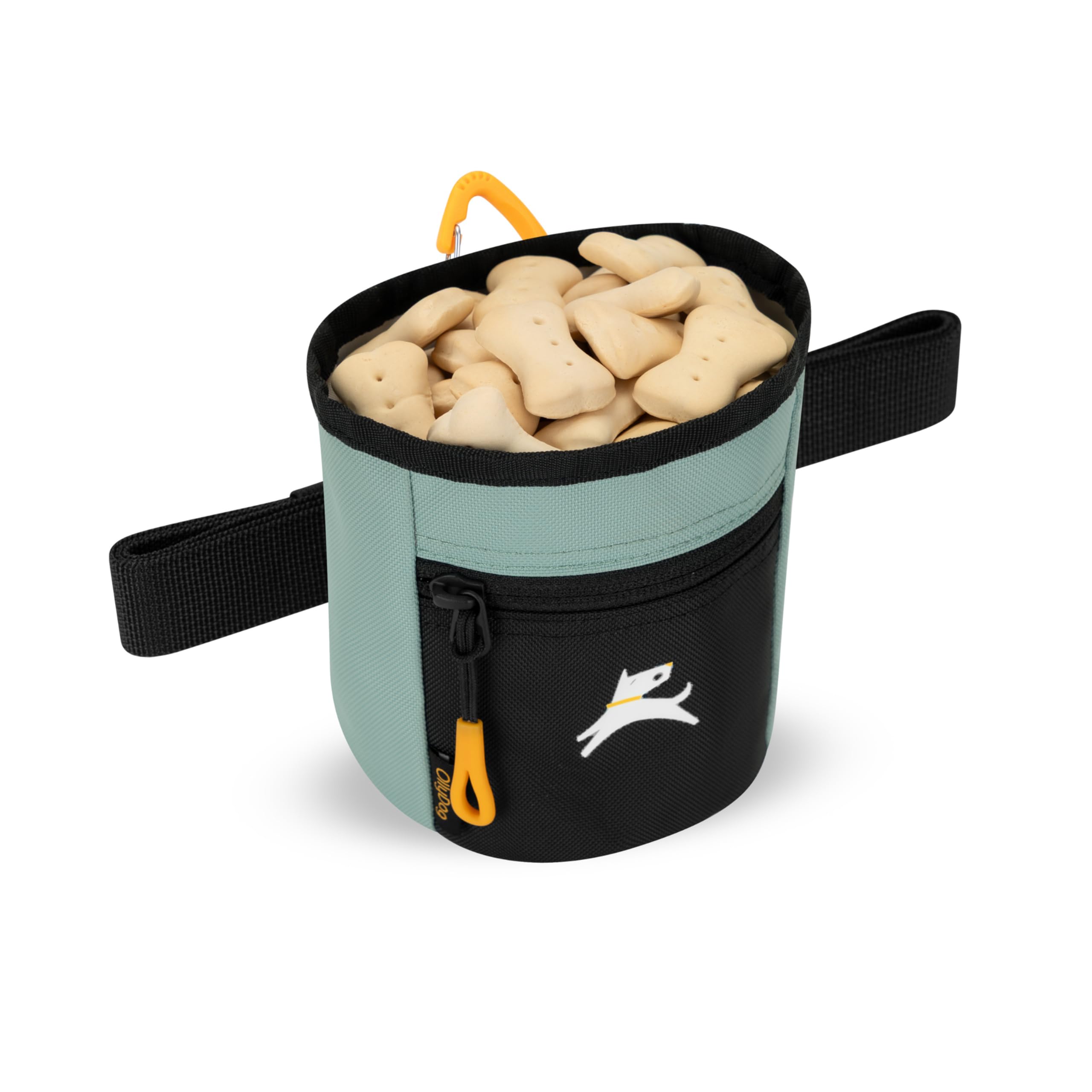 OllyDog Goodie Treat Bag, material vegano y resistente para uso diario al aire libre.