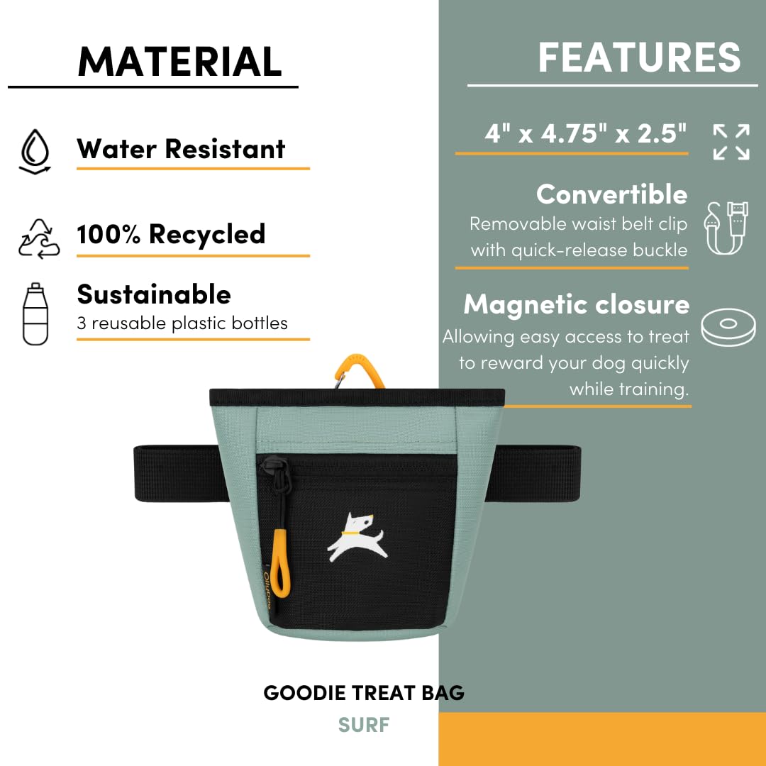 OllyDog Goodie Treat Bag: fácil limpieza y cuidado tras cada entrenamiento.