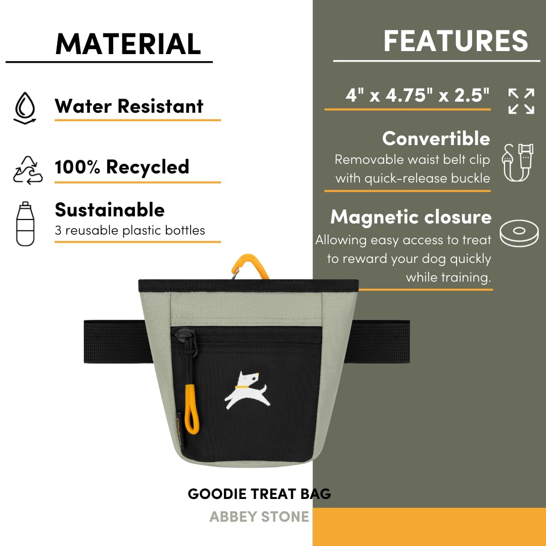 Limpieza del OllyDog Goodie Treat Bag: lavado a mano y secado al aire.