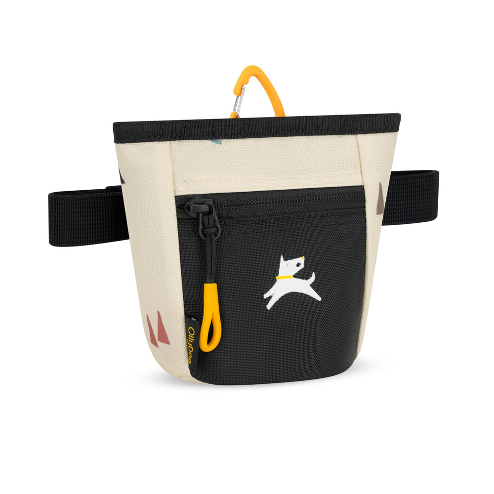 OllyDog Goodie Treat Bag Terrazzo, clip en cintura, acceso inmediato a premios.