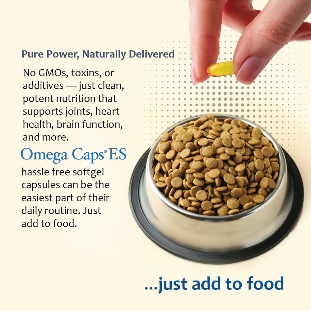 Omega Caps ES: caja del producto en mesa.