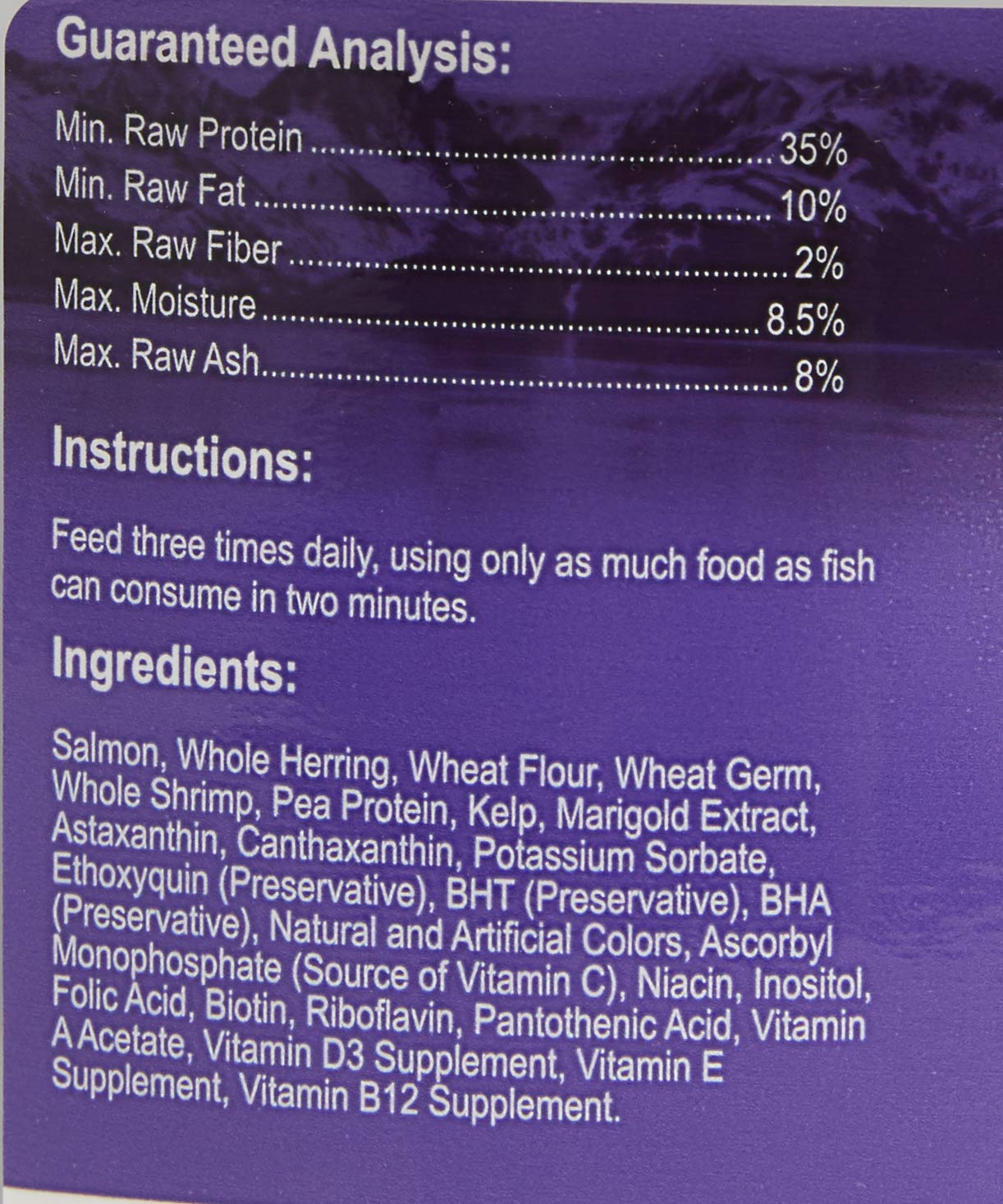 Omega One piensos flotantes destacan proteínas marinas para una dieta balanceada de cíclidos.