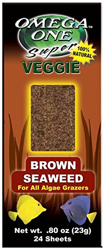 Omega One Super Veggie alga marrón hojas marrones cortadas para snack