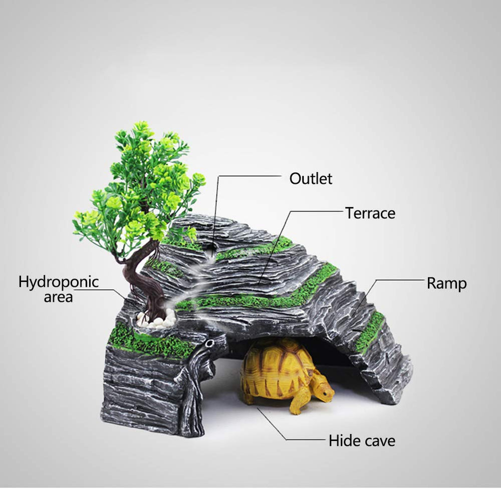 Diseño de ángulo recto OMEM para terrario, optimiza el espacio.