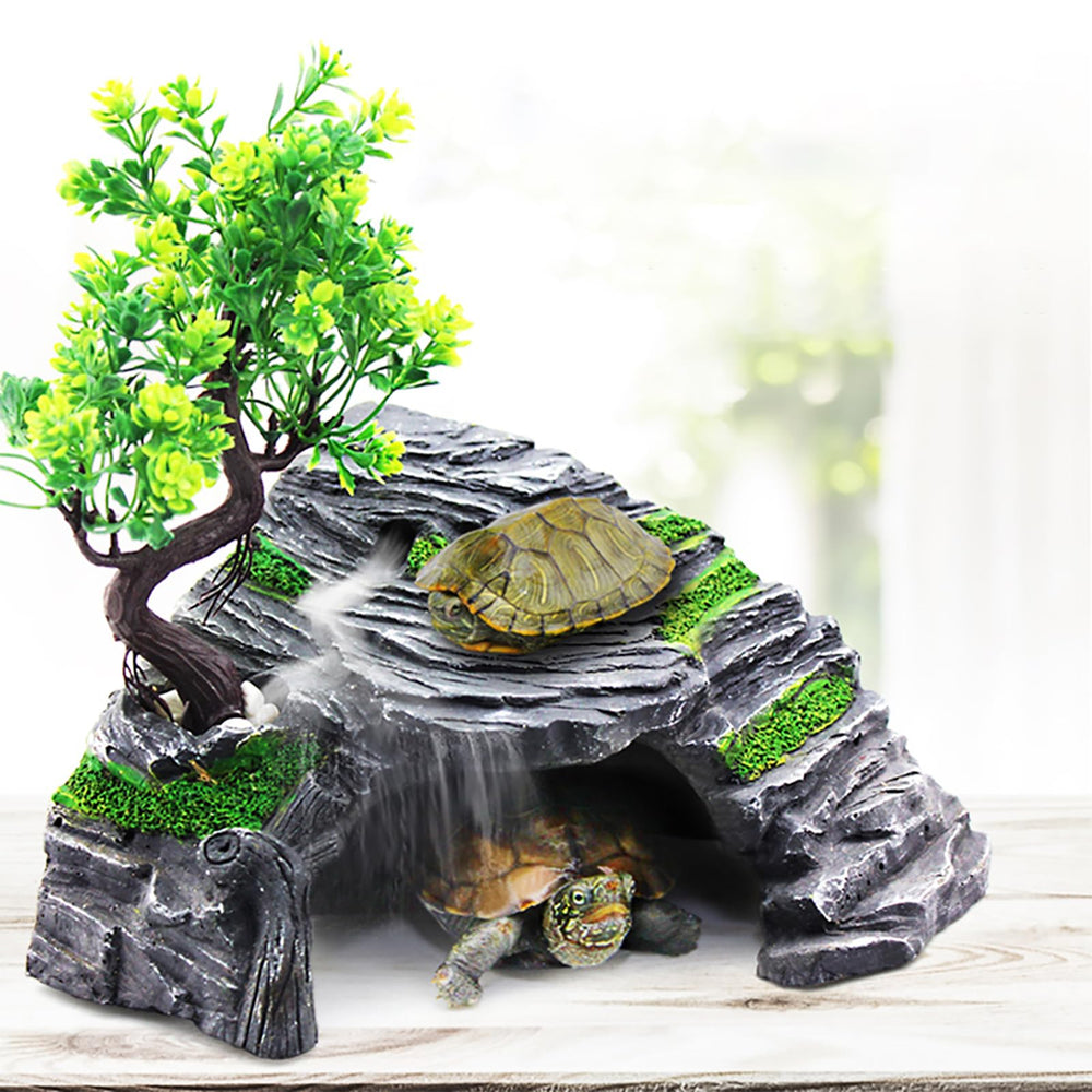 Humedificador OMEM para terrario, mantiene humedad adecuada para reptiles.