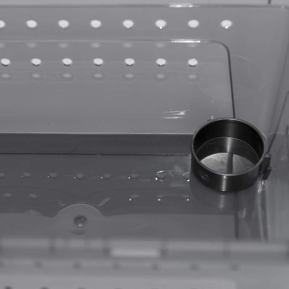 OMEM terrario portátil, puerta de alimentación, acceso cómodo para comida.