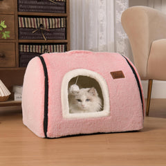 OMLIVLIES interior-cama-gato-amplio espacio para estirarse y sentirse seguro.
