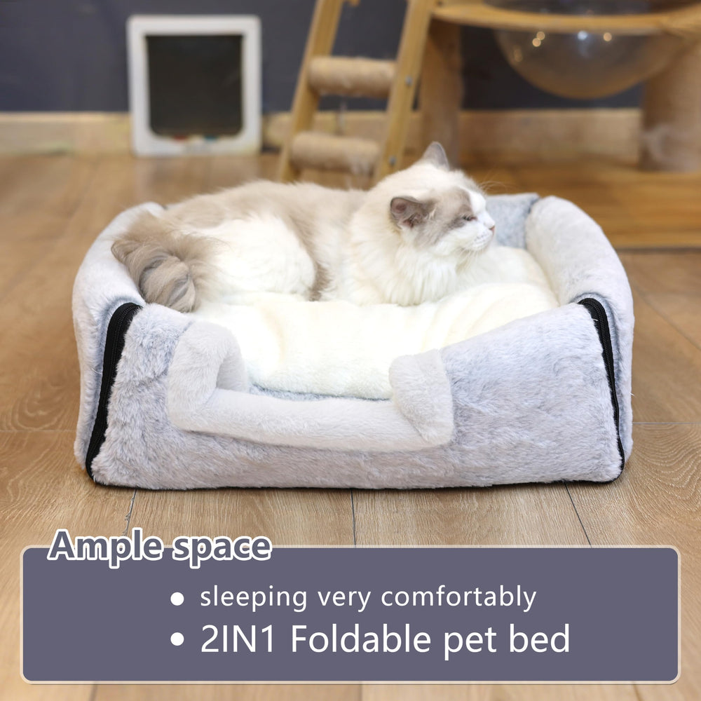 OMLIVLIES interior espacioso, nido para gato, perfecto para dormir y estirarse.