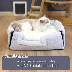 OMLIVLIES interior espacioso, nido para gato, perfecto para dormir y estirarse.