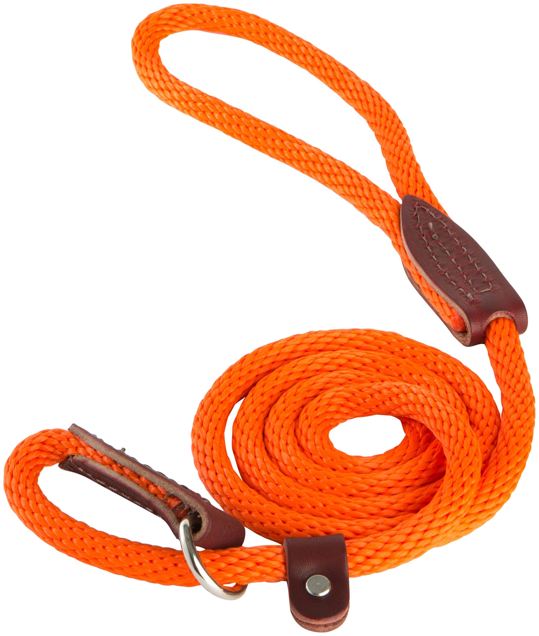 OmniPet correa deslizante para perros, 4 pies, naranja, fácil manejo en paseos.