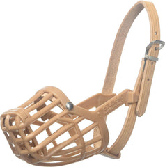OmniPet bozal de canasta italiano, vista frontal, ideal para entrenamiento seguro.
