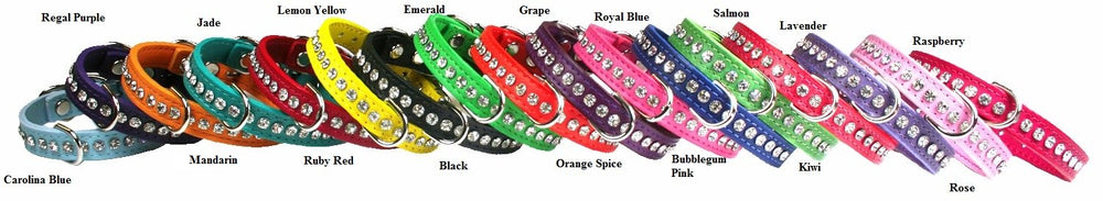 Collar OmniPet Signature con hebilla cromada y cristales, uso diario