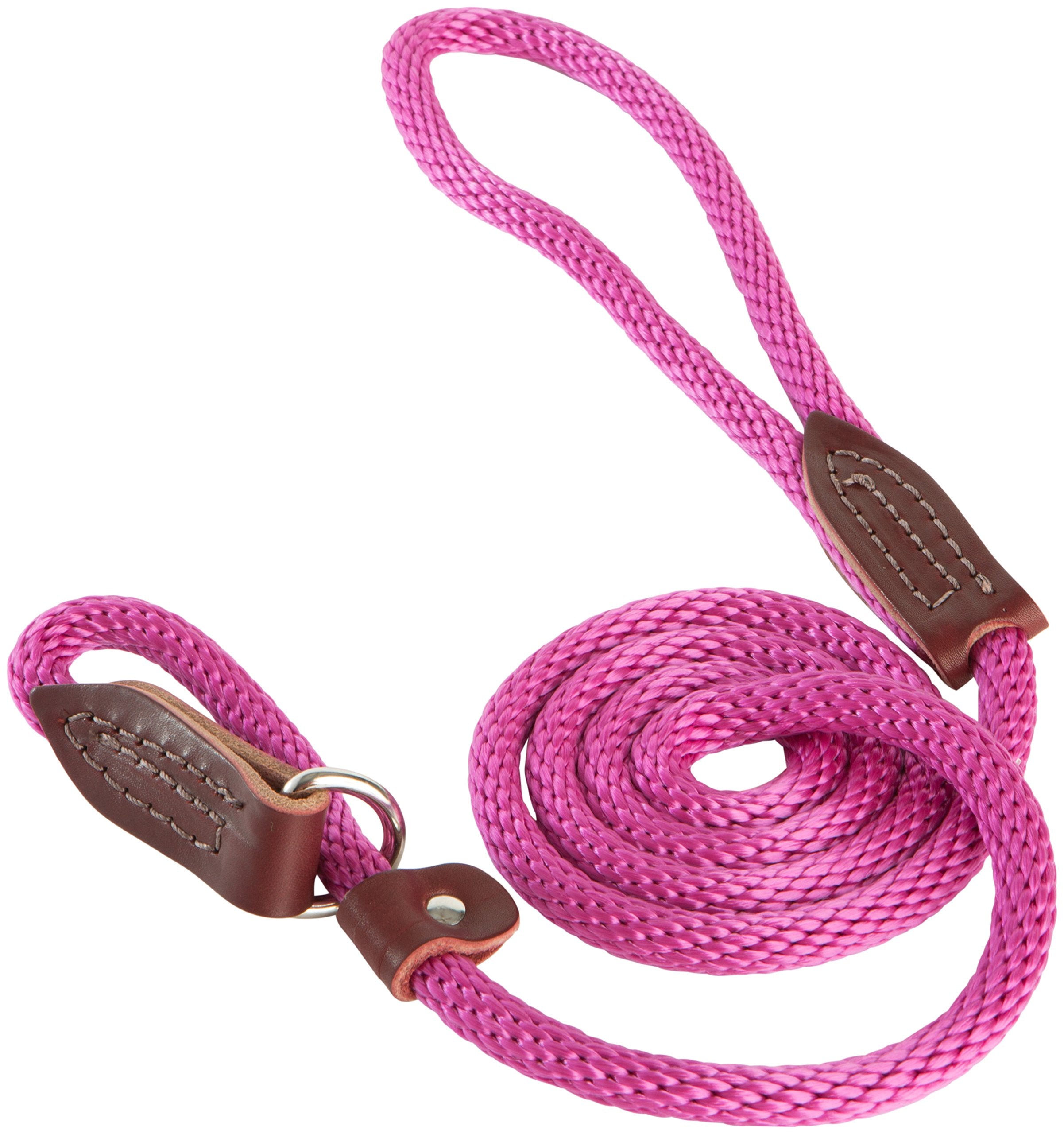 OmniPet correa deslizante para perros de 4 pies en color frambuesa, control suave al paseo