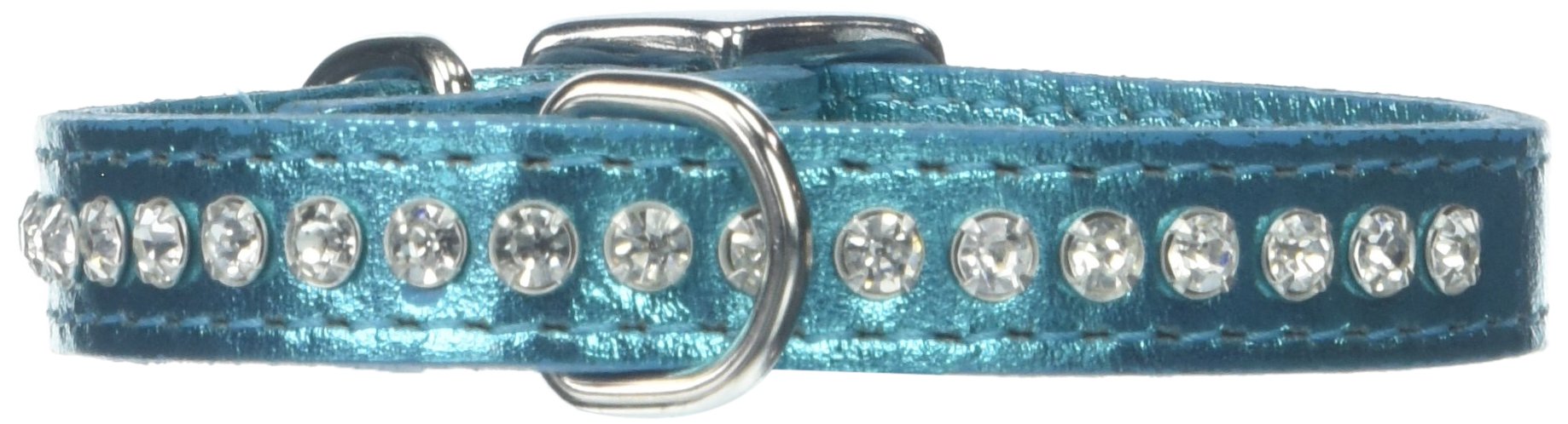 OmniPet collar con hebilla cromada y anilla en D para mayor durabilidad.
