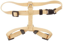 Arnés de nylon ajustable OmniPet Kwik Klip en Arena Miel para un ajuste cómodo.