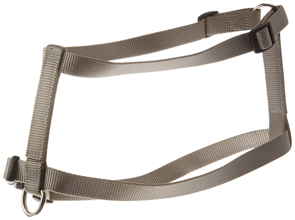 Arnés OmniPet Kwik Klip de nilón, color luna plateada, para perros medianos.