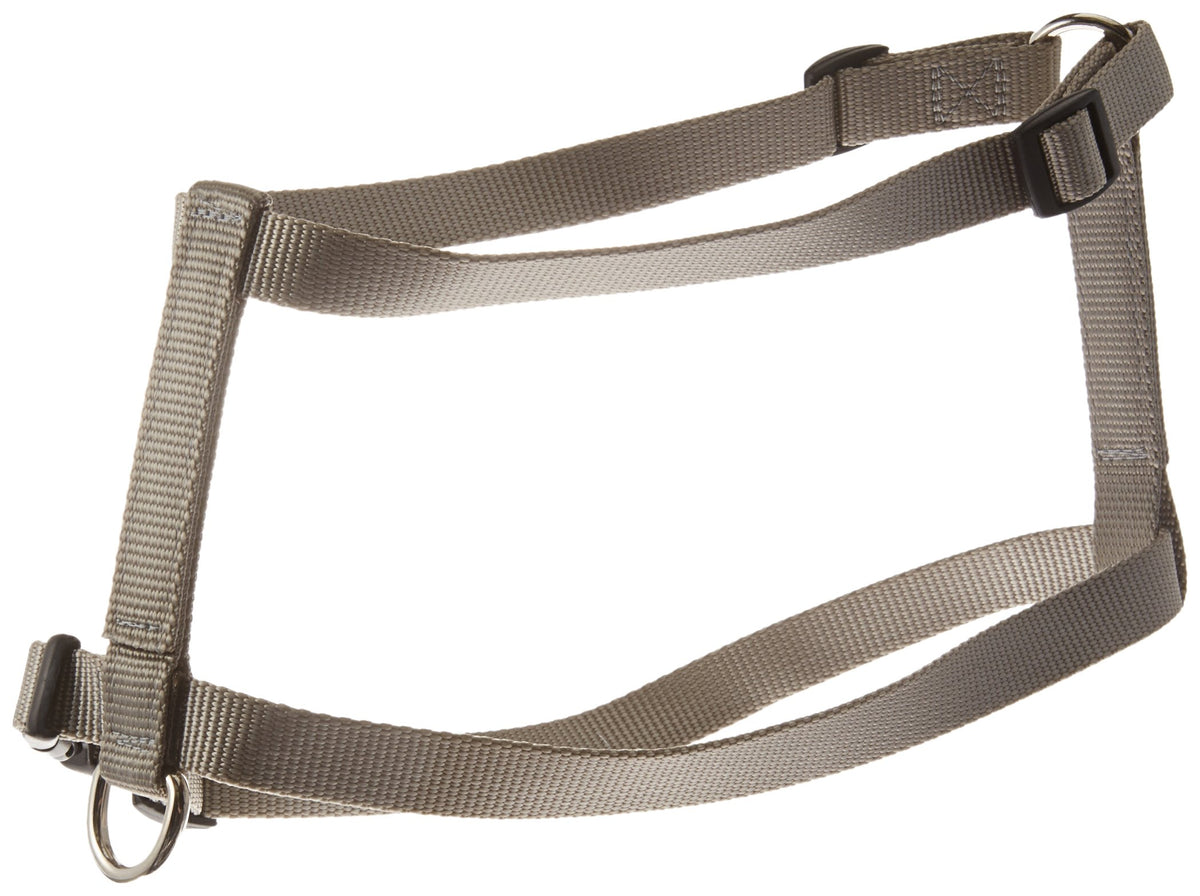 Arnés OmniPet Kwik Klip de nilón, color luna plateada, para perros medianos.