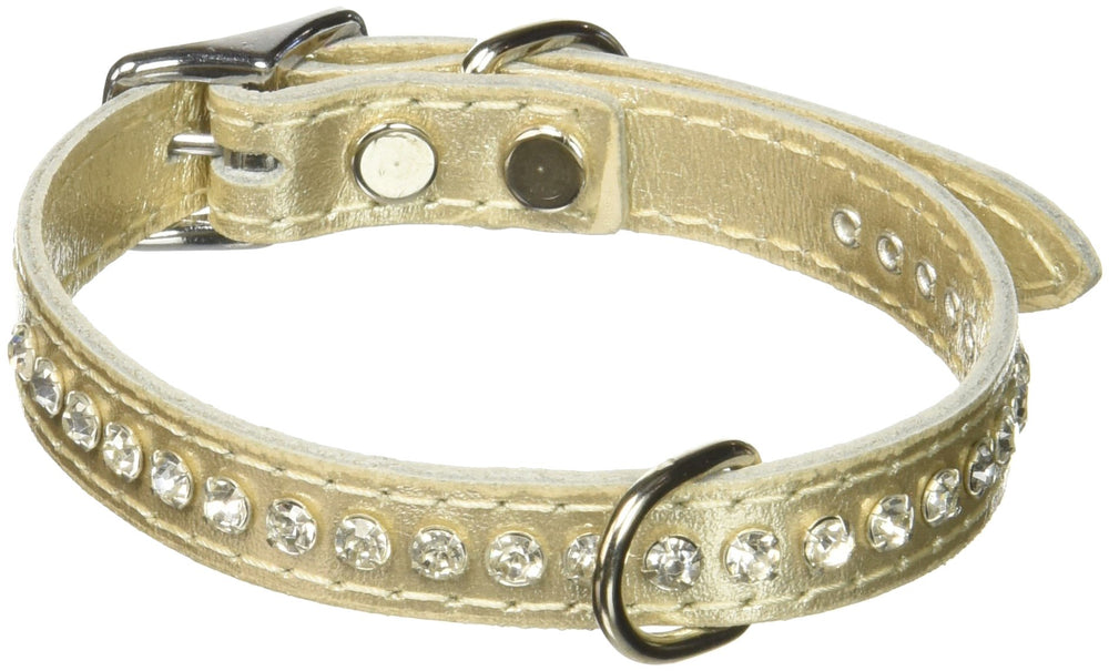 Collar OmniPet Signature con hebilla cromada y anilla en D para la correa.