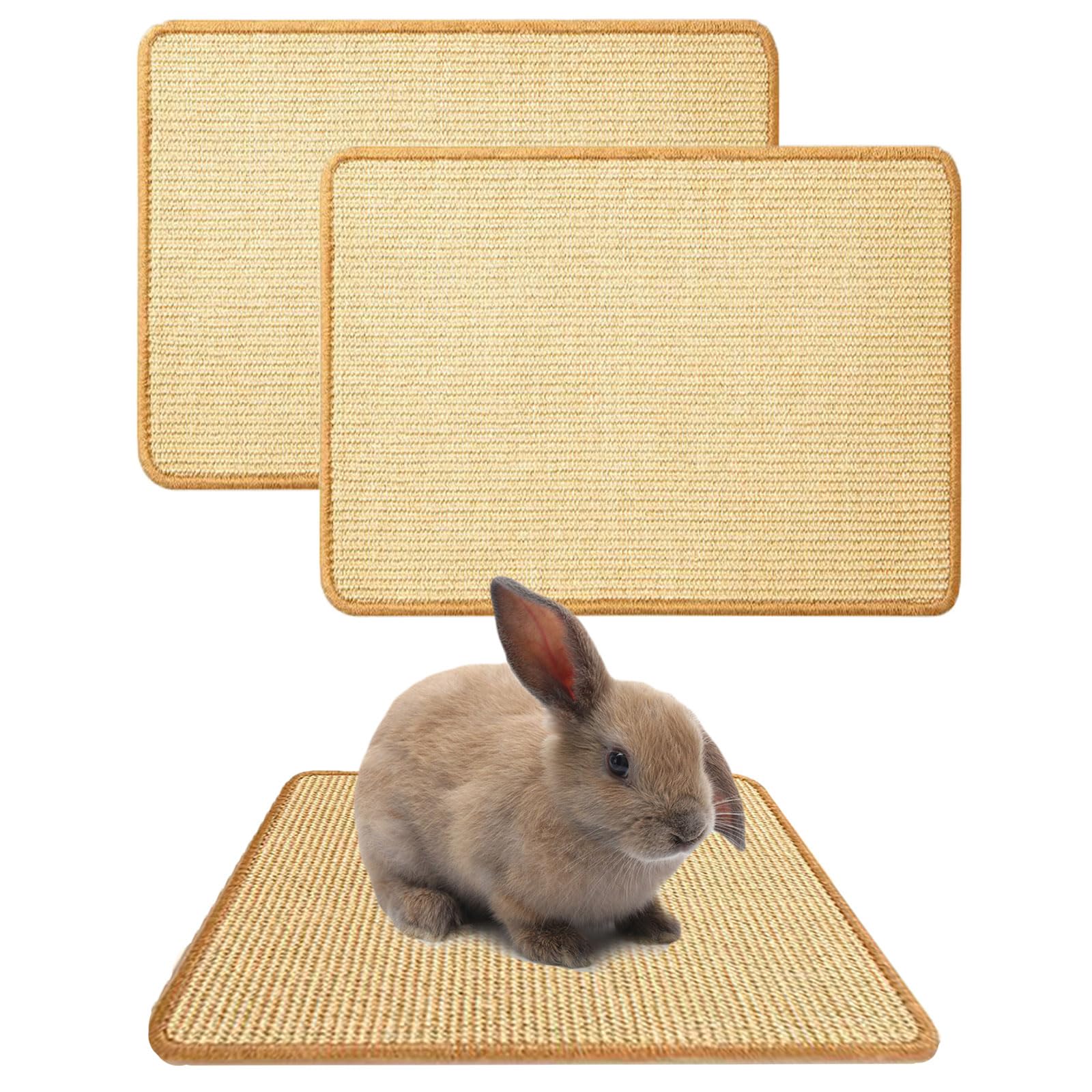 Oncpcare almohadilla rascar con sisal natural para conejo, ideal para uñas y dientes.