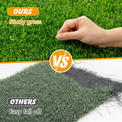Ondware césped artificial realista, textura suave para uso interior y exterior.