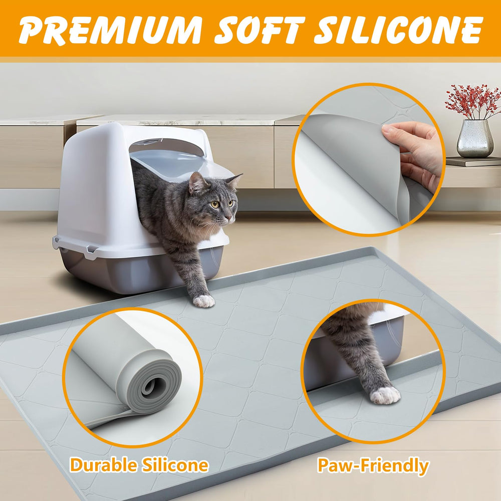 Ondware mat silicona suave para gatos ofrece superficie cómoda.