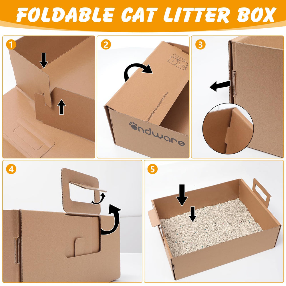 Ondware paquete de 3 cajas para hogares con varios gatos