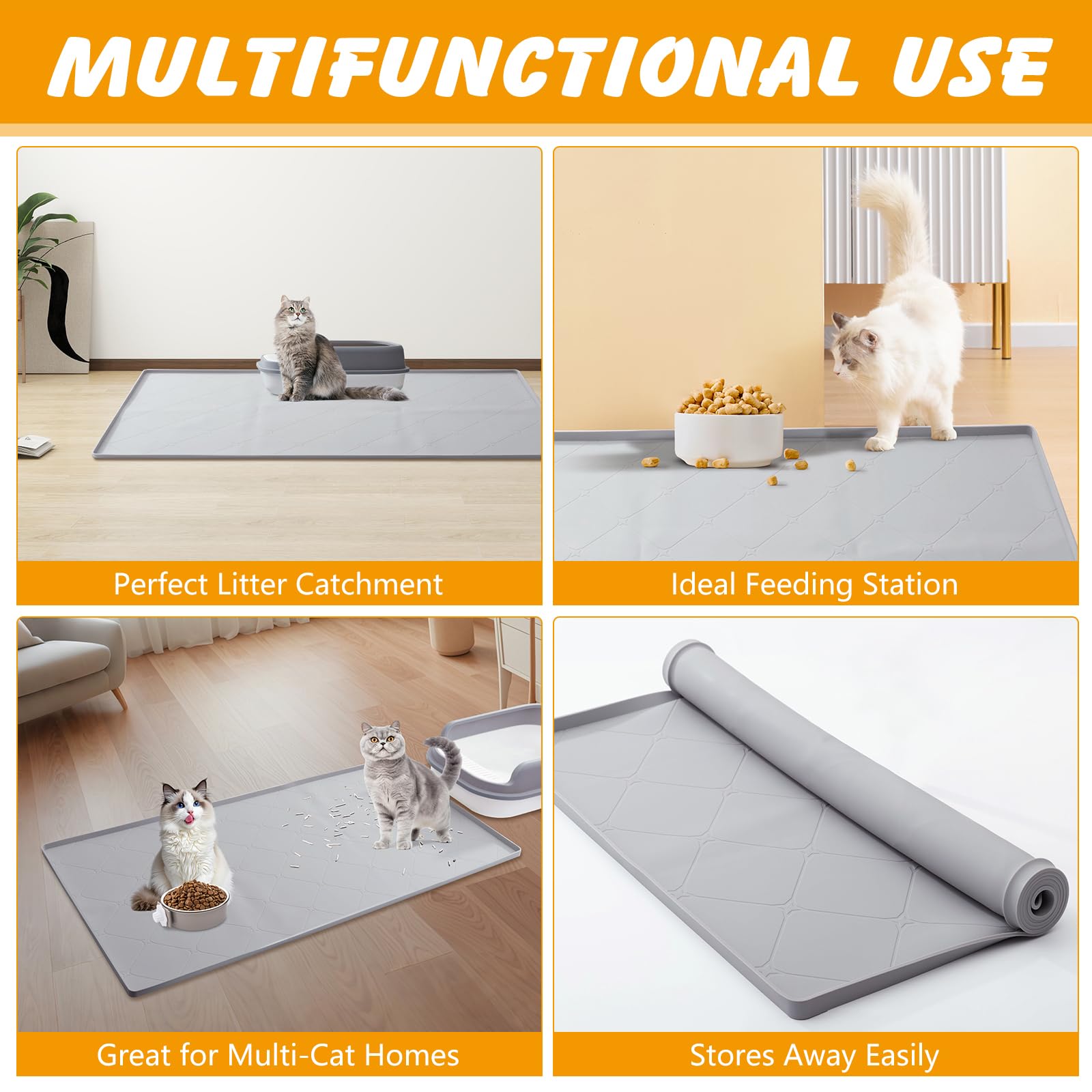Ondware tamaño extra grande ideal para hogares con múltiples gatos.