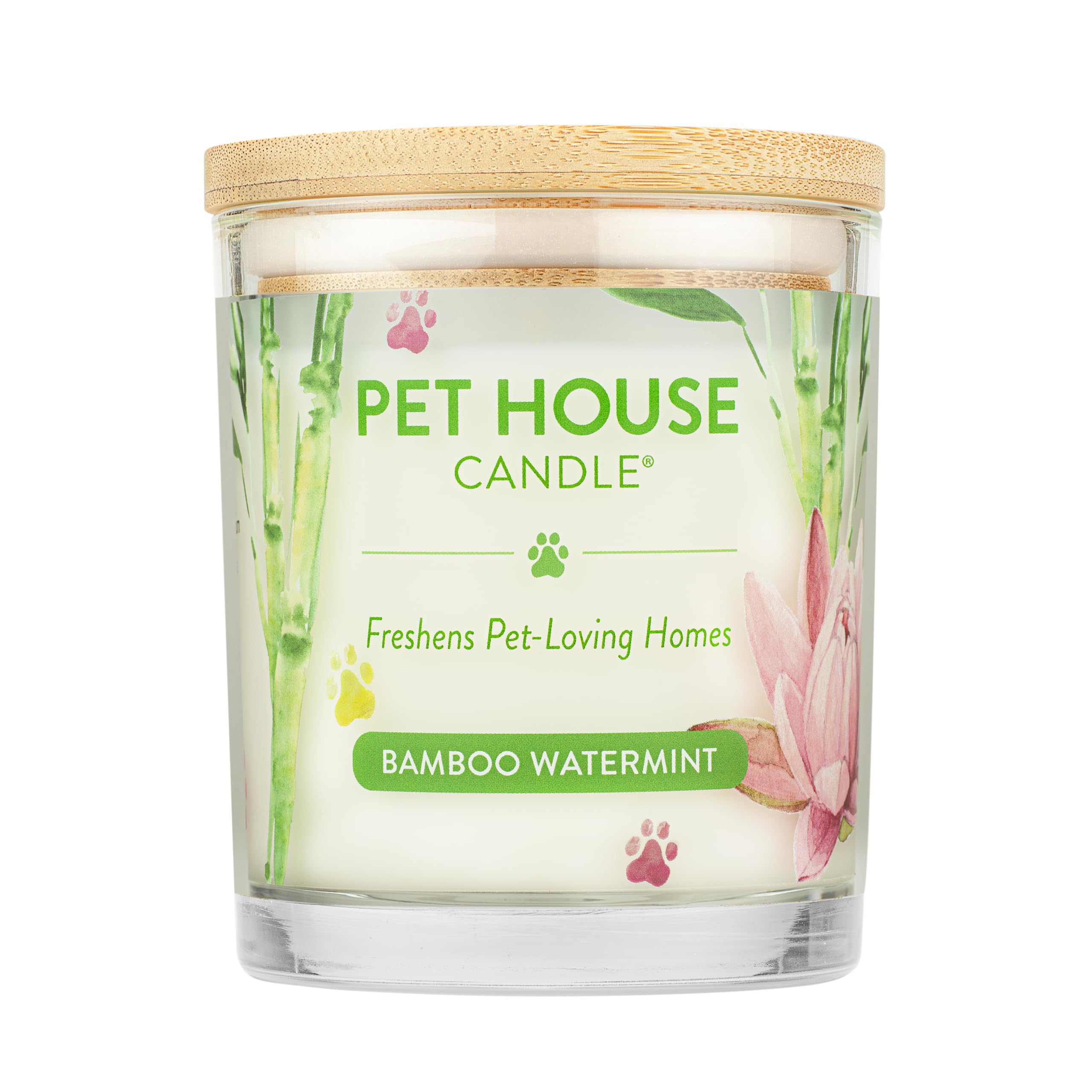 One Fur All Bamboo Watermint embalada, hogar fresco para mascotas.