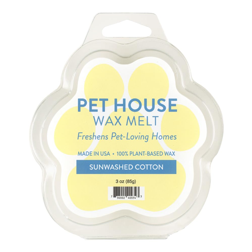 One Fur All Pet House, pastillas de cera de soja algodon lavado al sol, aroma suave.