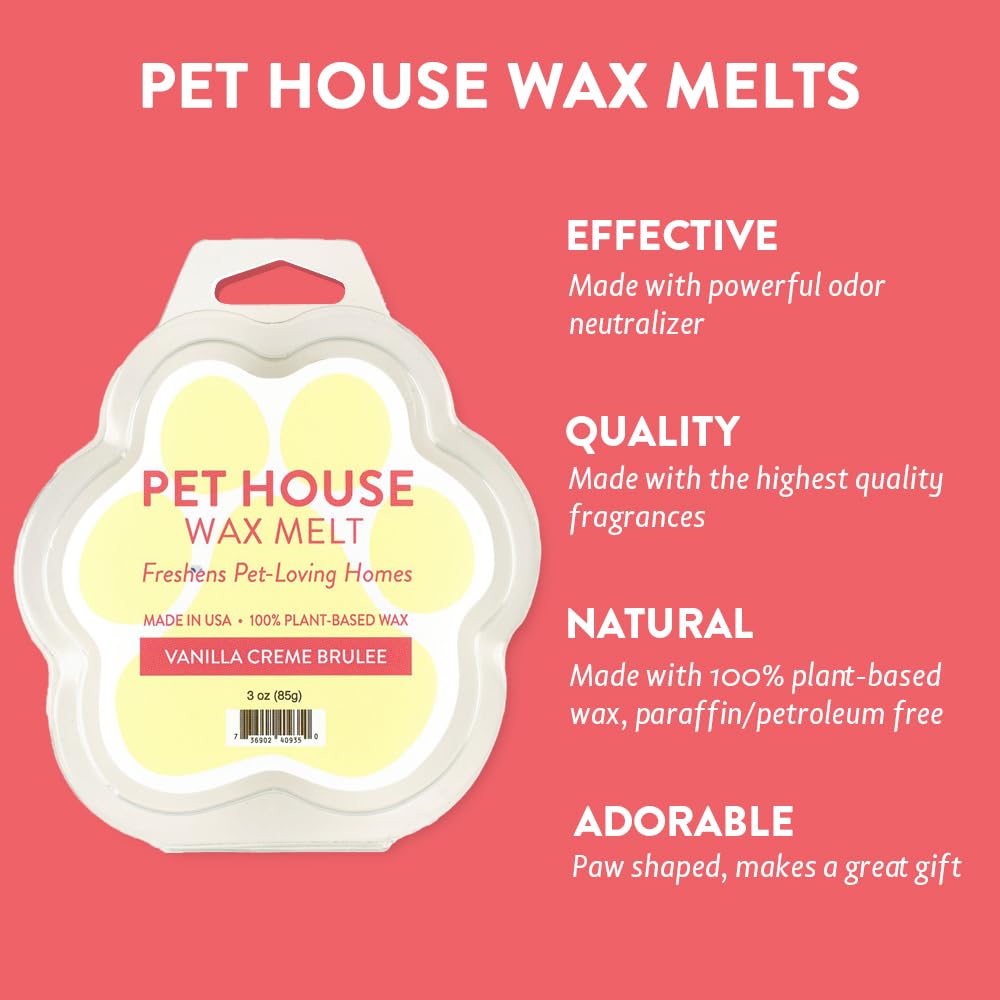 One Fur All Pet House melts de soja, base vegetal y fragancia duradera para ambientes.