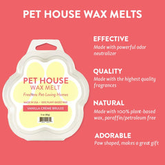 One Fur All Pet House melts de soja, base vegetal y fragancia duradera para ambientes.