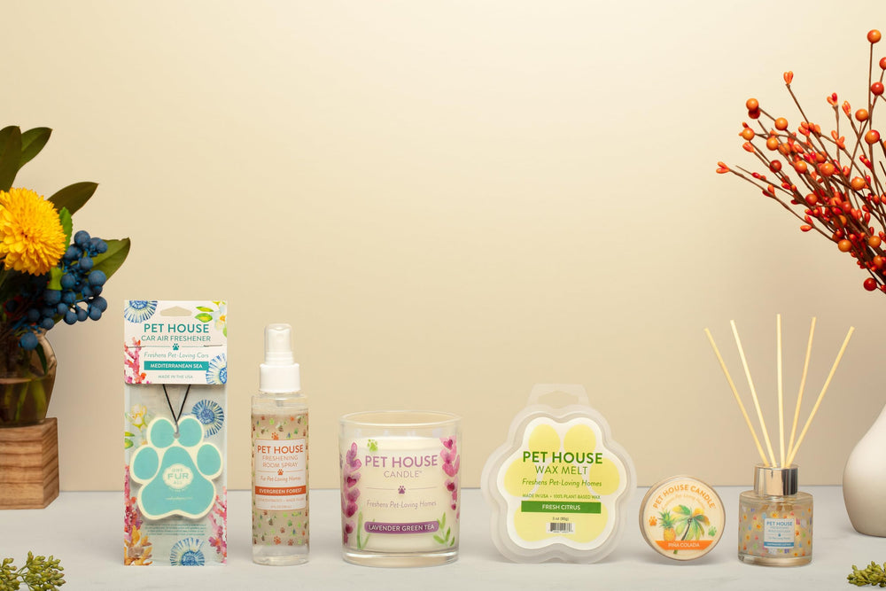 One Fur All Pet House aroma vainilla crème brûlée para sala.